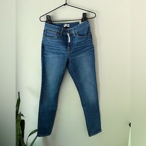 NWT MADEWELL 9” MID RISE SKINNY TENCEL DENIM JEANS 28